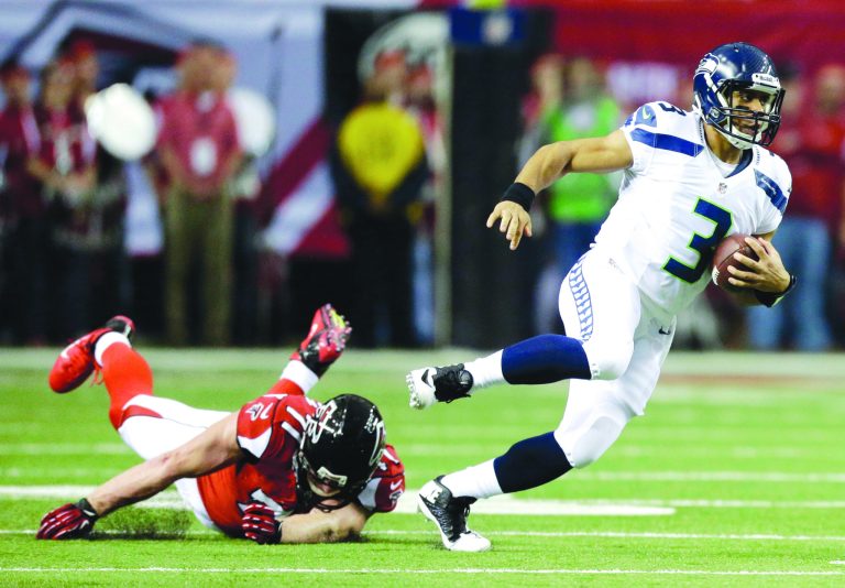 David Goldman/AP
Russell Wilson engineered a comeback win over the Redskins last weekend and nearly did the same against the Falcons on Sunday.