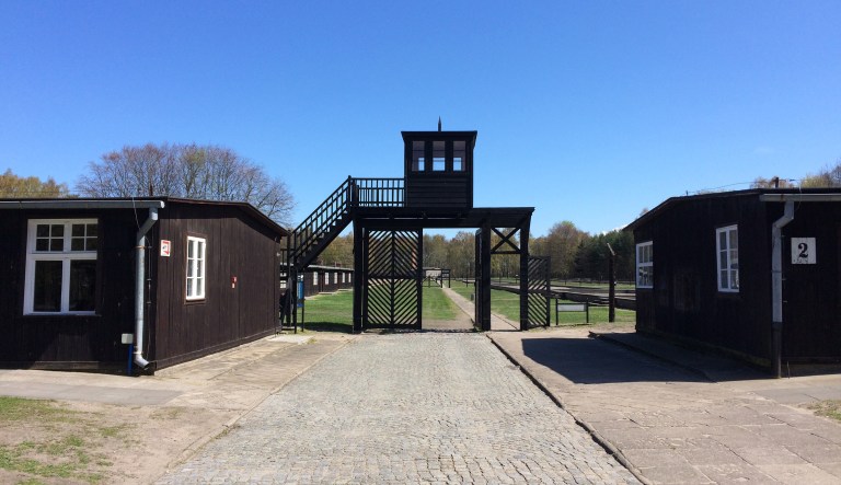 About 110,000 people were sent to the Stutthof concentration camp during World War II. About 65,000 of those people died at the camp, many of them murdered in that gas chamber. (Kallerna, via Wikipedia)
