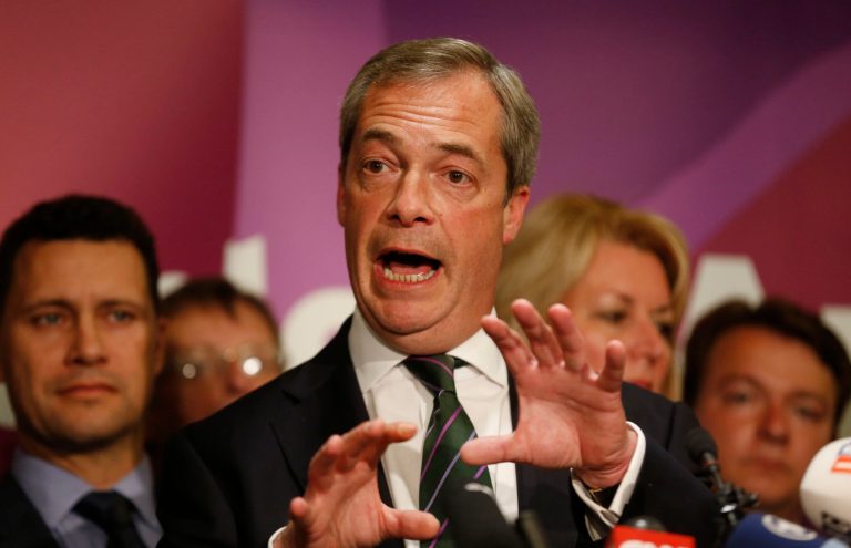 Nigel Farage ledÃÂ the UK Independence Party to victory in last week's European Parliament Elections. (AP/Sang Tan)