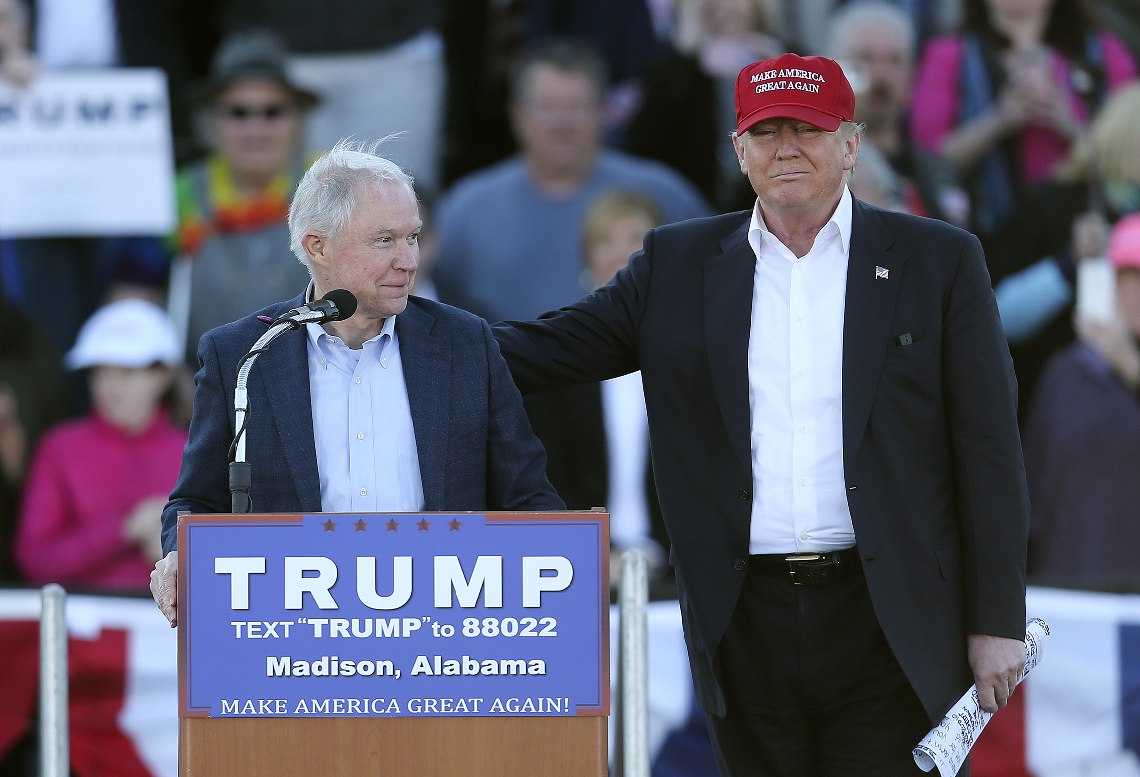 Trump adviser Sessions calls for refugee safe zone