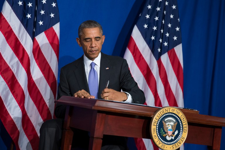 The nature of the legislative process has enabled President Obama to outflank Republicans who wanted to restrain his various executive orders or regulatory actions repeatedly. (AP Photo/Evan Vucci)