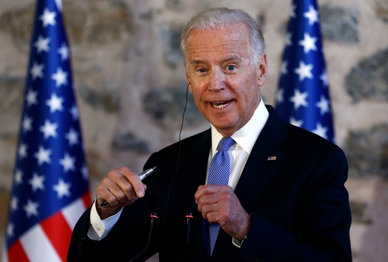 Joe Biden, who took questions from Democrats at their annual retreat, told lawmakers the Obama administration has deported just 67 people of the 121 people that were arrested in a recent series of raids, according to Xavier Becerra. (AP Photo)