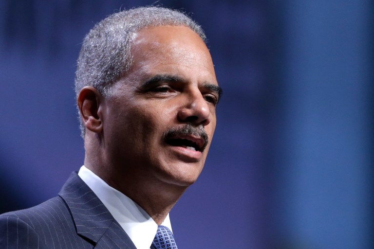 Attorney General Eric Holder speaks at the National Urban League annual conference in Philadelphia on July 25. (AP/Matt Rourke)