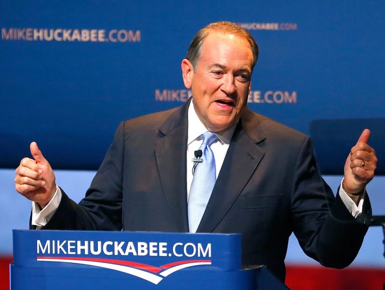 Former Arkansas Gov. Mike Huckabee scored the highest favorability rating among GOP voters, while former Florida Gov. Jeb Bush and Sens. Rand Paul and Marco Rubio followed close behind. (Getty Image)