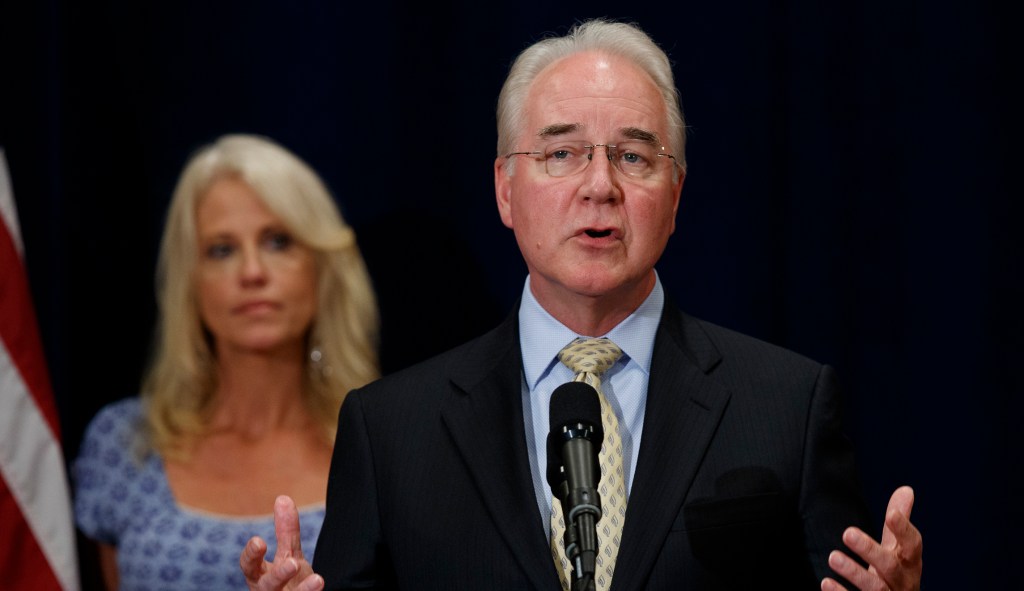 Tom Price flew on at least 24 private jets since May