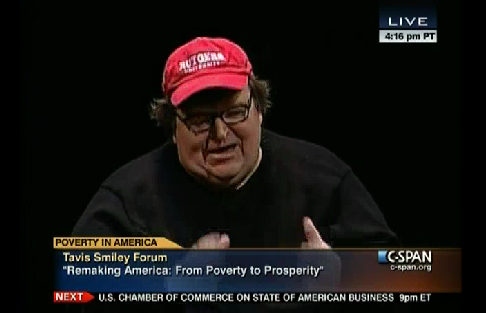Michael Moore: US founded on genocide and slaves