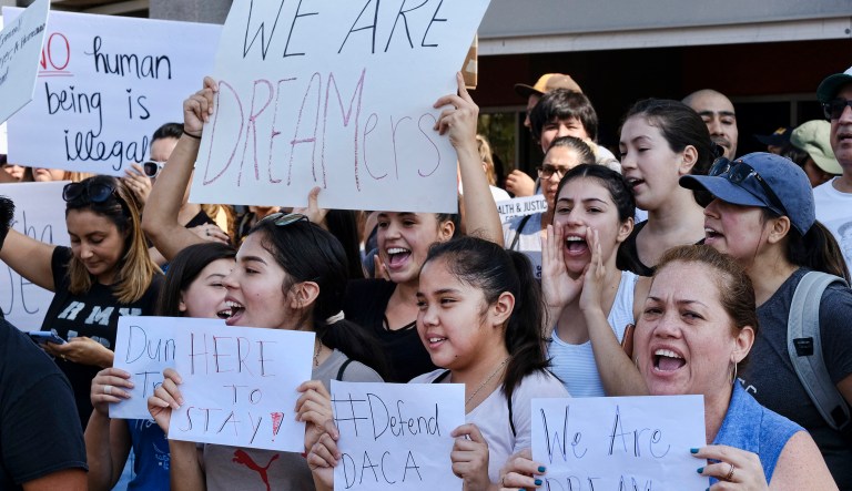 Deferred Action for Childhood Arrivals program, enacted by former President Barack Obama in 2012, protected people under the age of 18 who were brought to the U.S. illegally from deportation. (AP Photo/Richard Vogel)