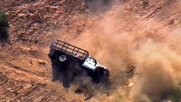 Man in freeway chase is bank robbery suspect