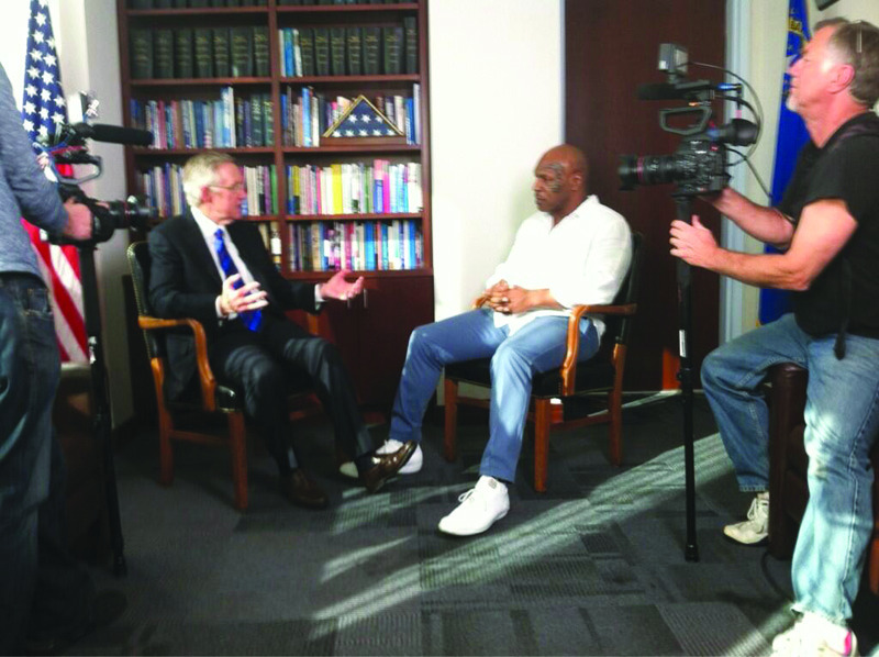 Harry Reid has a fan in Mike Tyson