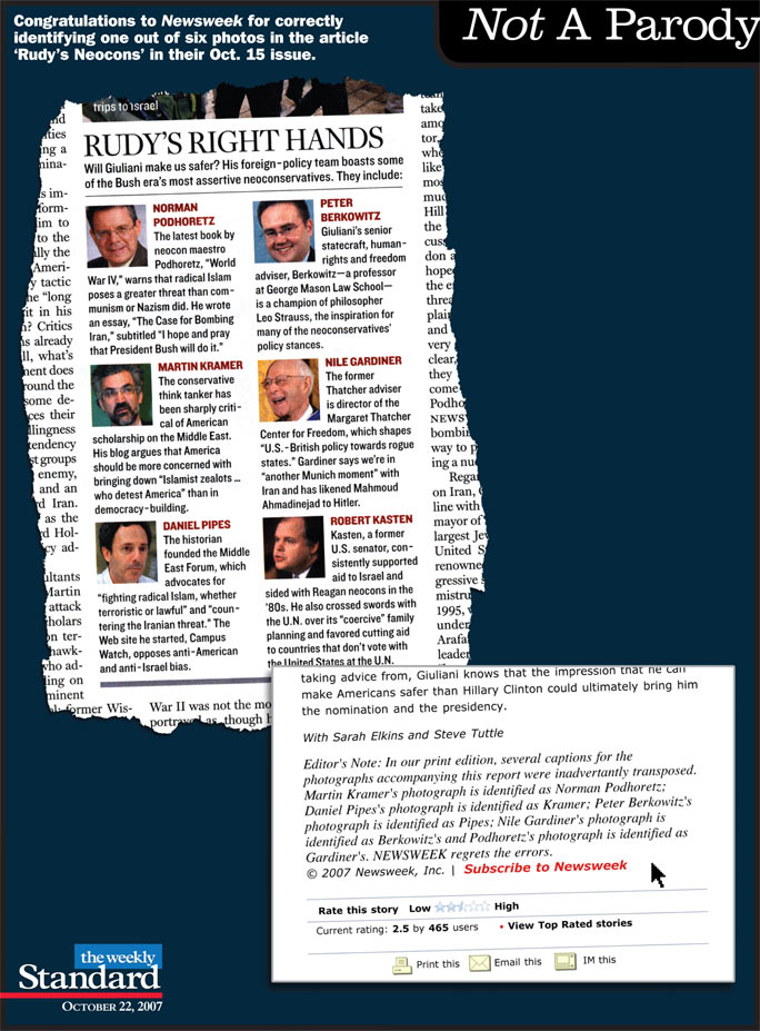 Newsweek’s Corrections