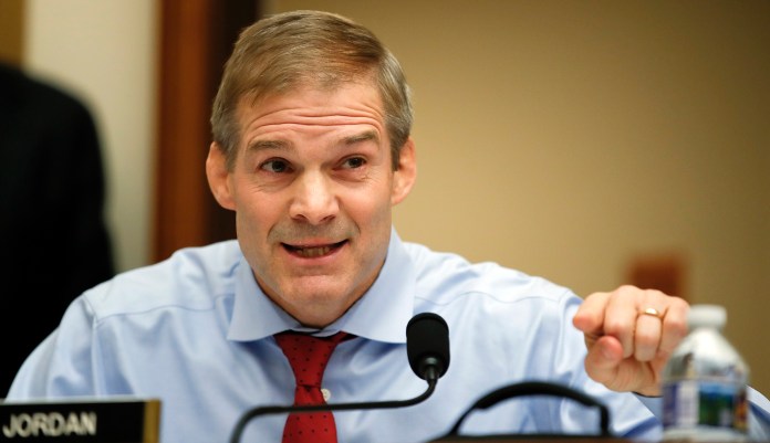 Rep. Jim Jordan, R-Ohio, said, "I wish every American could spend some time with [President Trump], and you would see how much he loves our men and women in uniform, how much he loves this great country, how much he loves our military." (AP Photo/Carolyn Kaster)
