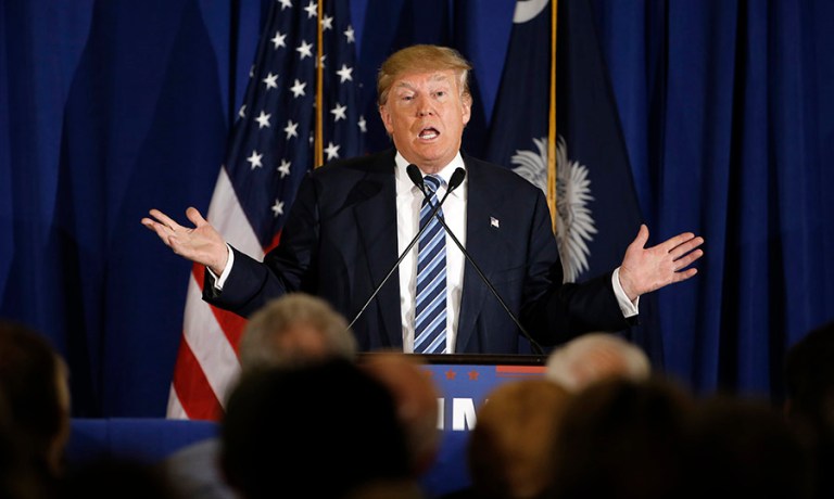 Trump previously said he has no questions about Rubio's eligibility to run, and has not taken aim at the Florida senator before. (AP File Photo/Matt Rourke)