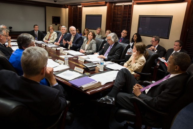 White House Releases Situation Room Photo … ‘On Hurricane Preparedness’