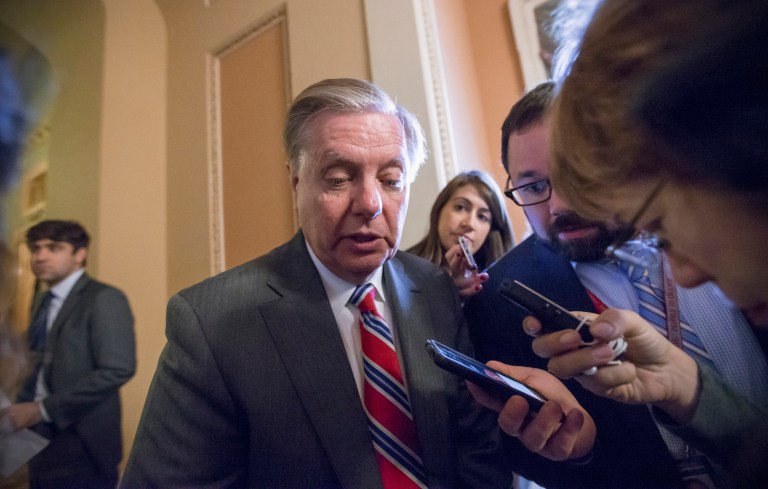 Sen. Lindsey Graham, R-S.C., said that Sen. Ted Cruz is so disliked, no one in the Senate would look to convict his murderer. (AP Photo/J. Scott Applewhite)
