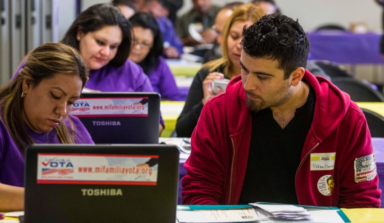The mandate requires everyone to sign up for health insurance, and is not included in the bill set to be unveiled Thursday. (AP Photo/Ringo H.W. Chiu, File)