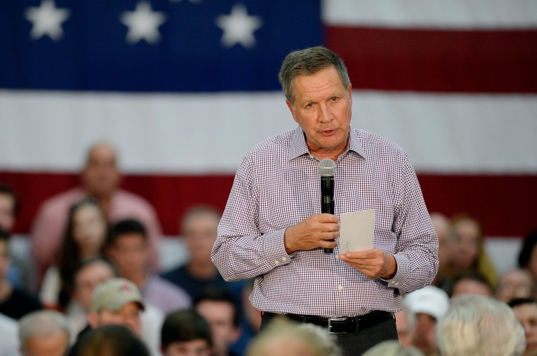 The Baltimore Sun has endorsed Ohio Gov. John Kasich for president. (AP Photo/Jessica Hill)