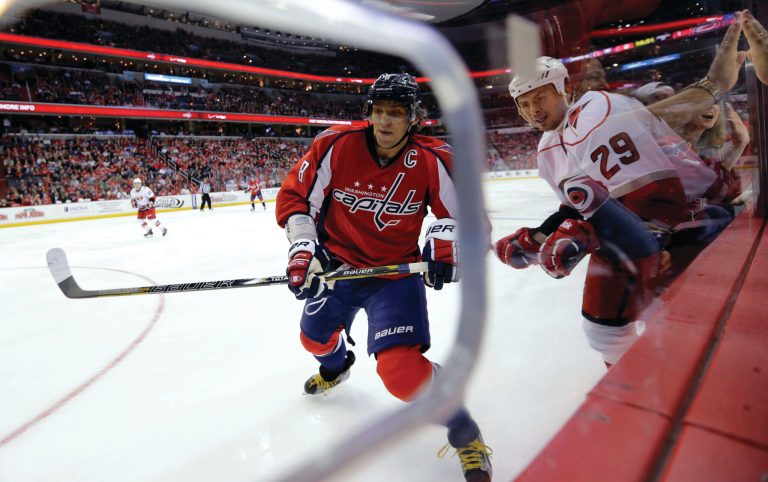 Alex Brandon/AP
Alex Ovechkin will be reunited with Nicklas Backstrom on the top line for the Caps' rematch with the Hurricanes on Thursday.