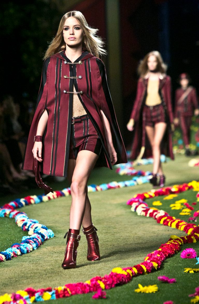 Fashion from the Tommy Hilfiger Spring 2015 collection is modeled during Fashion Week on Monday, Sept. 8, 2014 in New York.  (AP Photo/Bebeto Matthews)