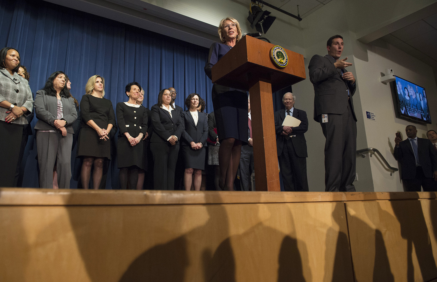 DeVos reassures Department of Education: ‘I’m ready to work with you’