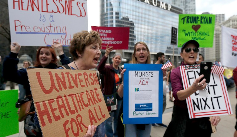 The Senate is weighing whether to tax employer-sponsored health plans as a way to help pay for Obamacare repeal, according to a published report. (AP Photo/Charles Rex Arbogast, File)