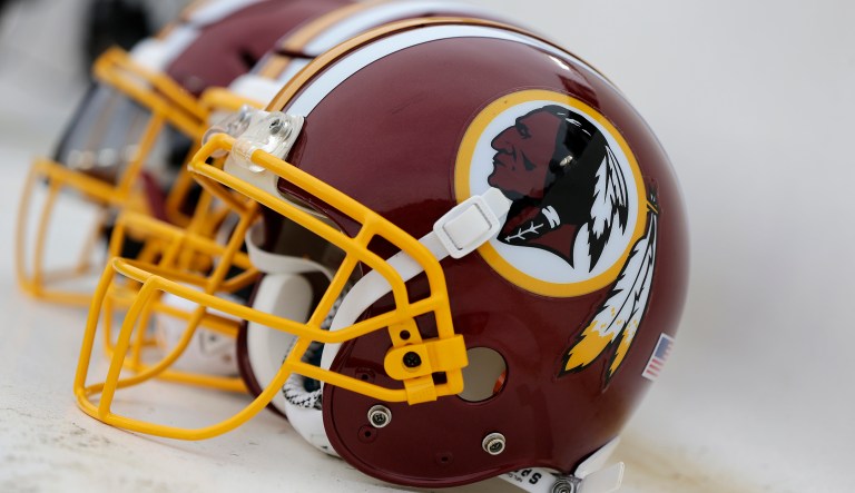 The Rising Hearts coalition published multiple fake news stories purporting to be from Sports Illustrated, ESPN, the Washington Post, and others announcing the team's name would become the Washington Redhawks instead of Redskins. (AP Photo/Mark Tenally)