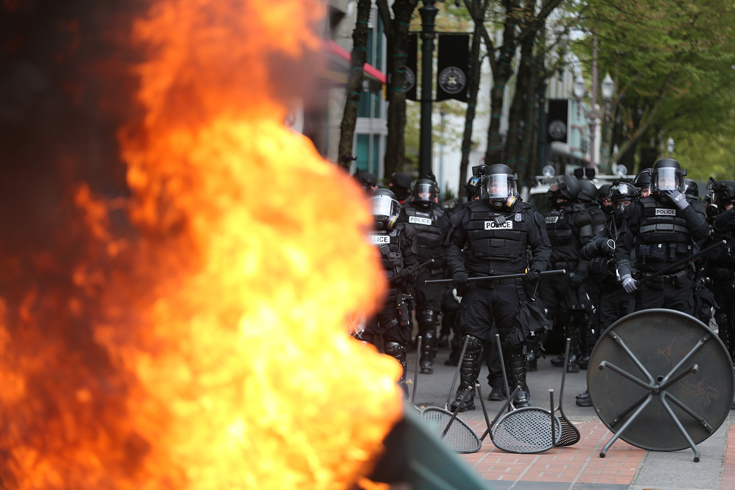 Arrests after May Day protests turn violent in Oregon