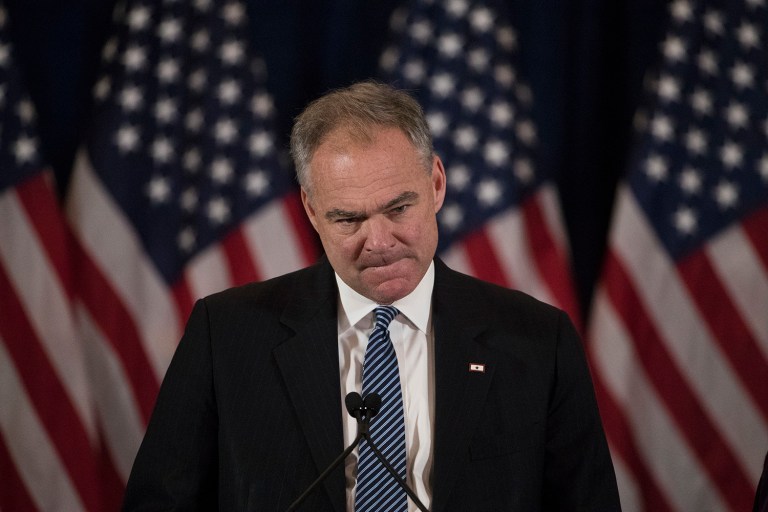—œThere’s a tacit agreement to avoid debating this war in the one place that it ought to be debated: in the halls of Congress,—£ Tim Kaine said. (AP Photo)