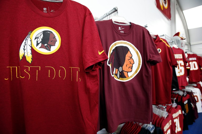 Barrett Dahl, an autistic college student from Oklahoma, got into a confrontation with William Mendoza, the executive director of the White House Initiative on American Indian and Alaska Native Education, over a Washington Redskins shirt. (AP Photo/Alex Brandon)