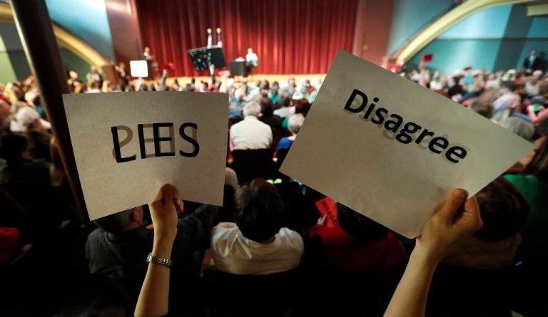 Heritage Action said it would key vote the bill, while Club for Growth runs ads aimed at moderates. (AP Photo/Charlie Neibergall)