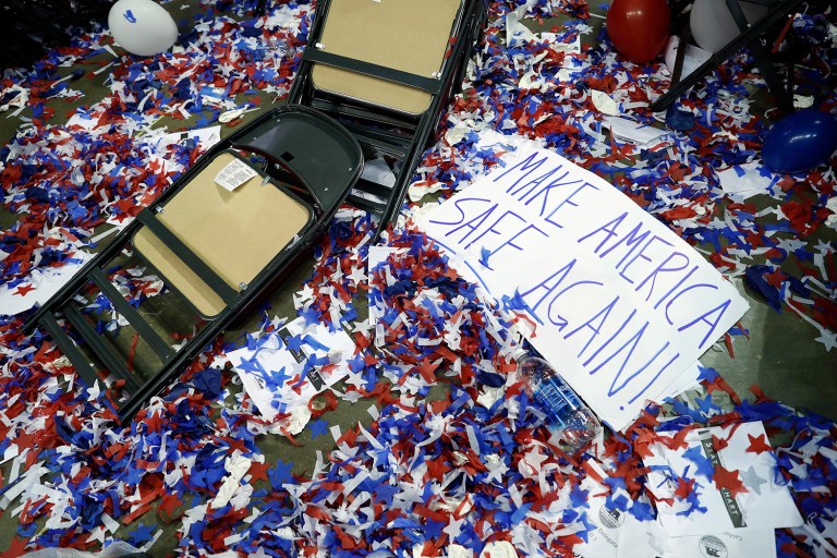 The Republican convention seemed like a rocky road at times, but in all was a great success. (AP Photo/Carolyn Kaster)