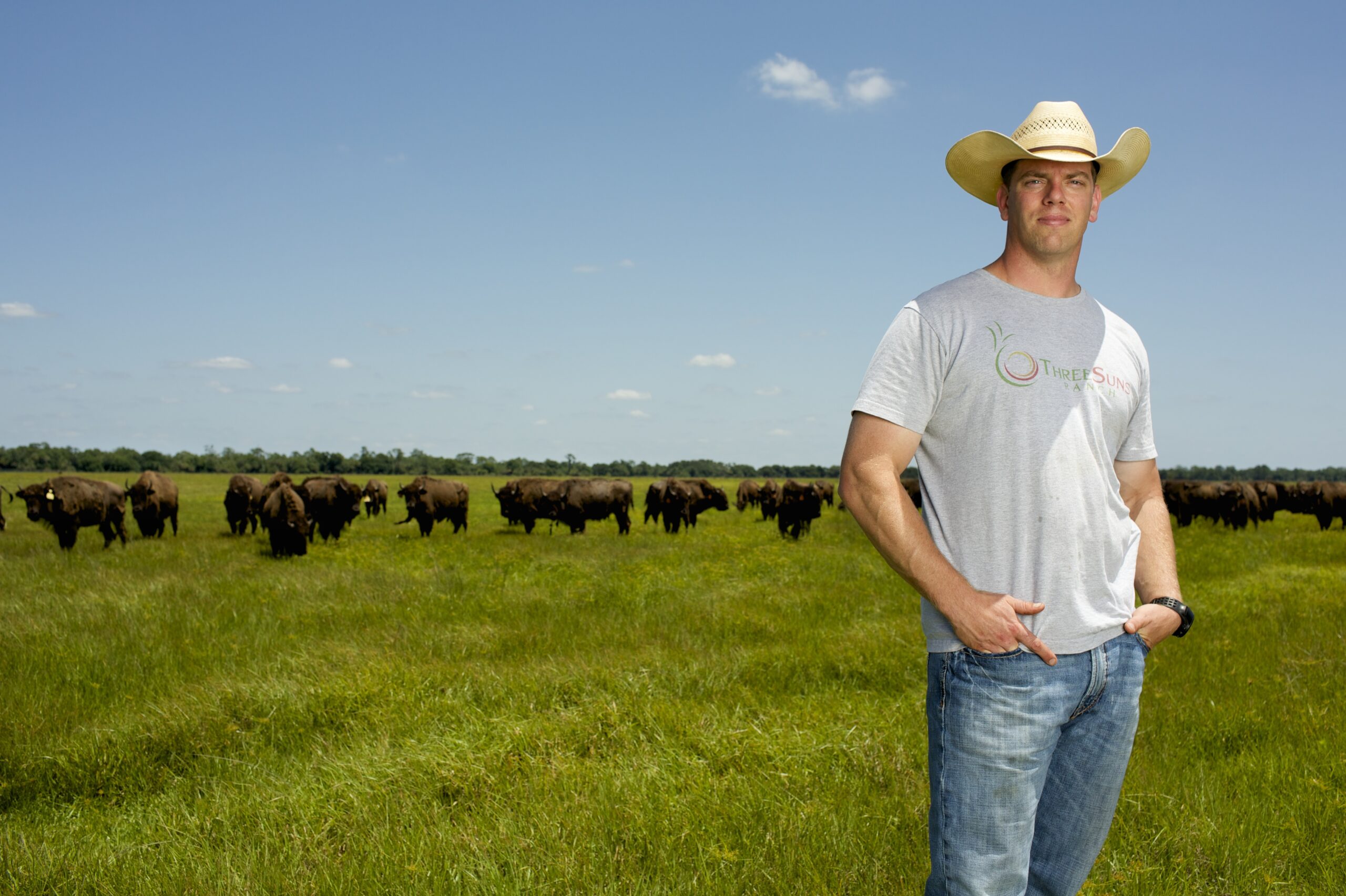 Army vet now tending bison near Fort Myers