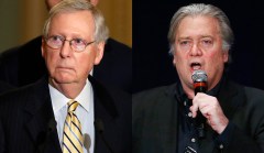 Mitch McConnell and Steve Bannon fight the battle of Roy Moore