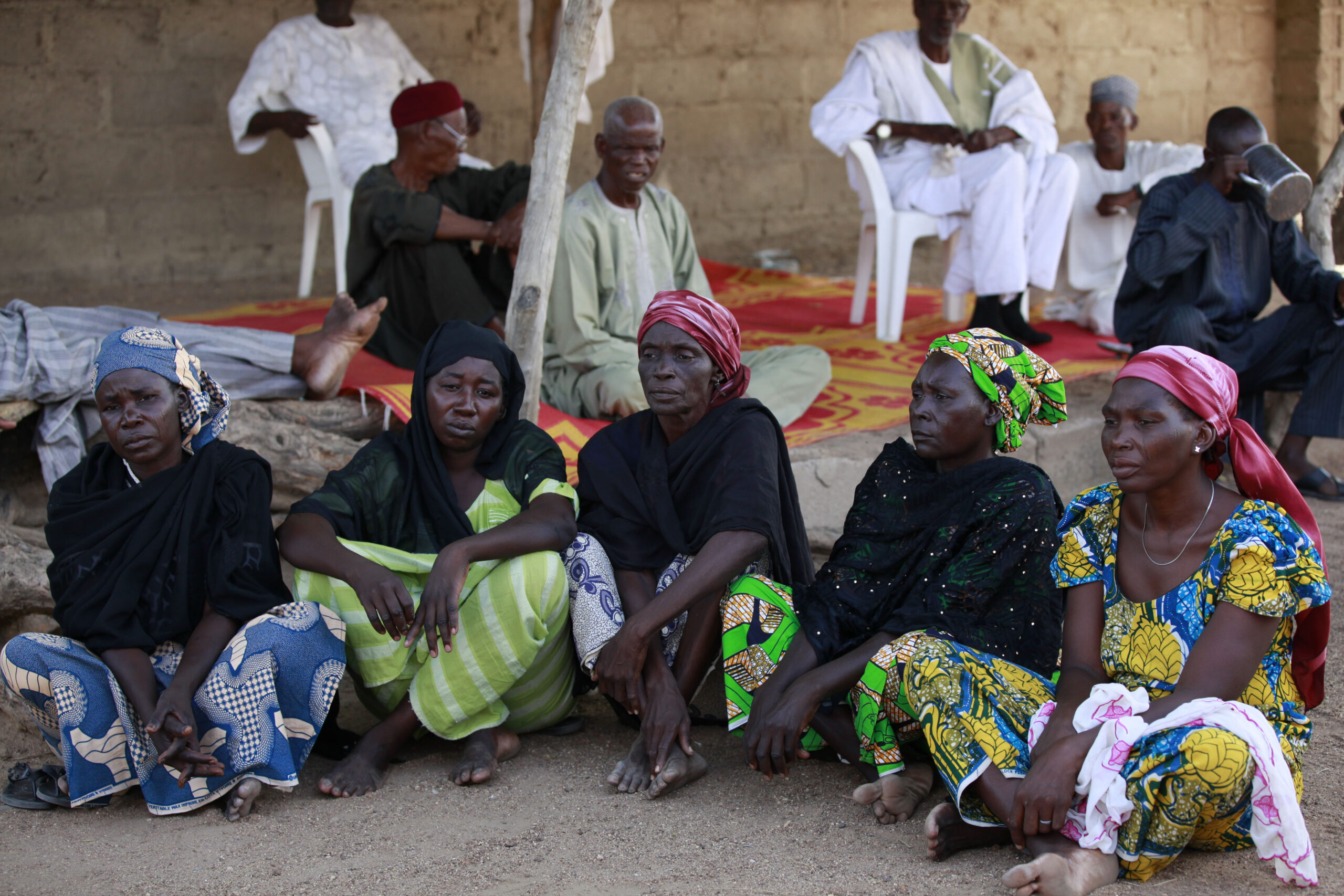 Nigerian president meets parents of abducted girls
