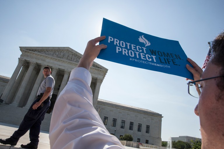 The Supreme Court struck down Texas' sweeping anti-abortion law. (AP Photo/J. Scott Applewhite)