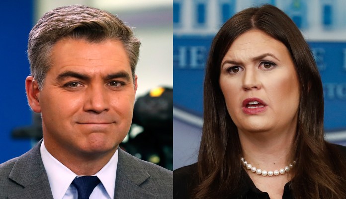 Acosta ignored the alleged warning, using a "pool spray" Tuesday at the White House to ask Trump about a tweet he sent out earlier in the day about Sen. Kirsten Gillibrand, D-N.Y. (AP)