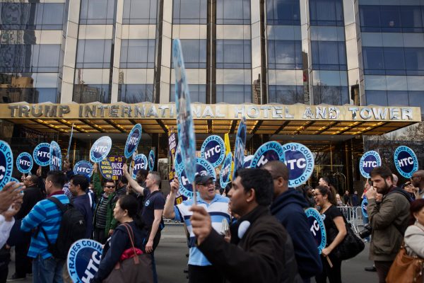 Union leaders struggle to turn members against Trump