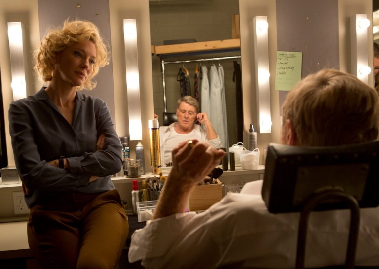 Cate Blanchett portrays Mary Mapes, who becomesÂ the focus of the story, and Robert Redford portrays Dan Rather in a scene from, 