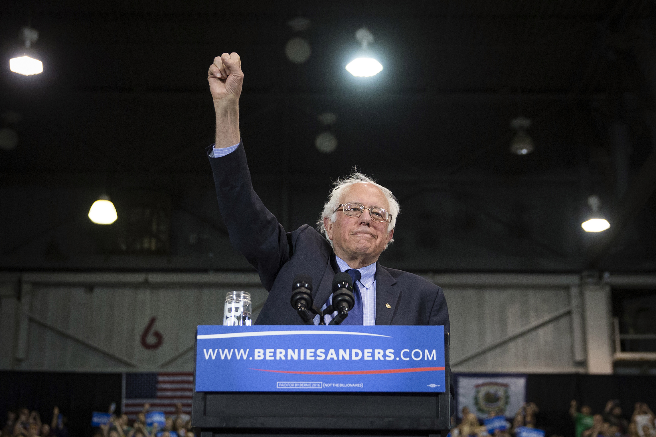 Sanders in it till the end, not to win