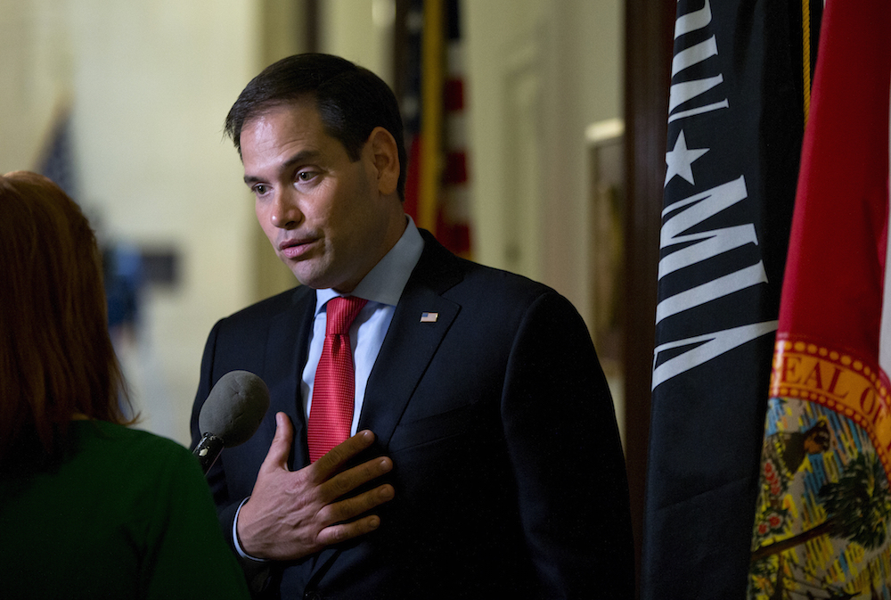Rubio says he’s not running for re-election to run for president again. Yeah, OK