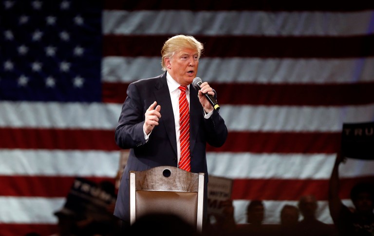 Donald Trump has consistently said he would repeal or significantly roll back Obama's 2010 financial reform law. (AP Photo/Gerald Herbert)