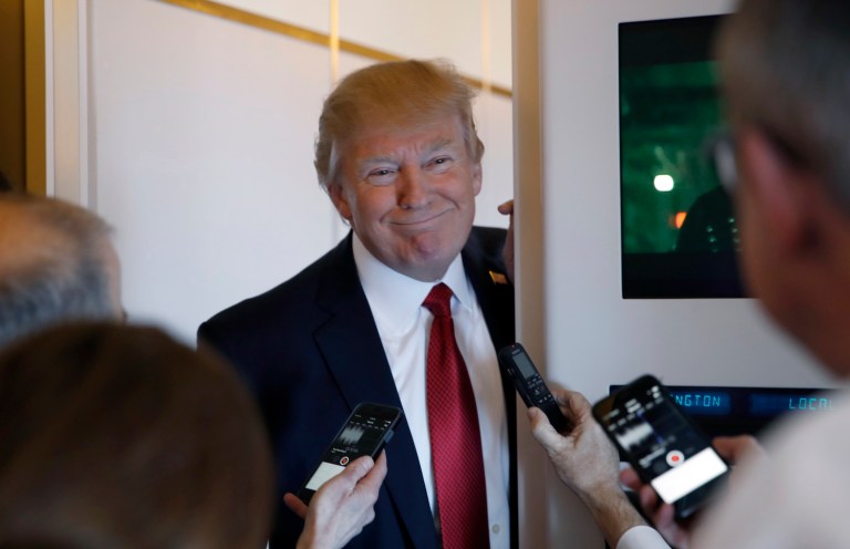 Trump said of the press: 