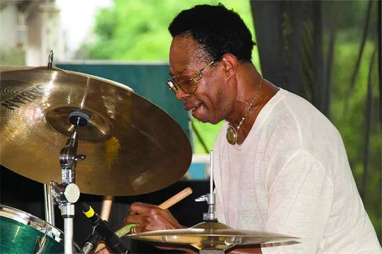 Communicating the beat with jazz drummer Louis Hayes