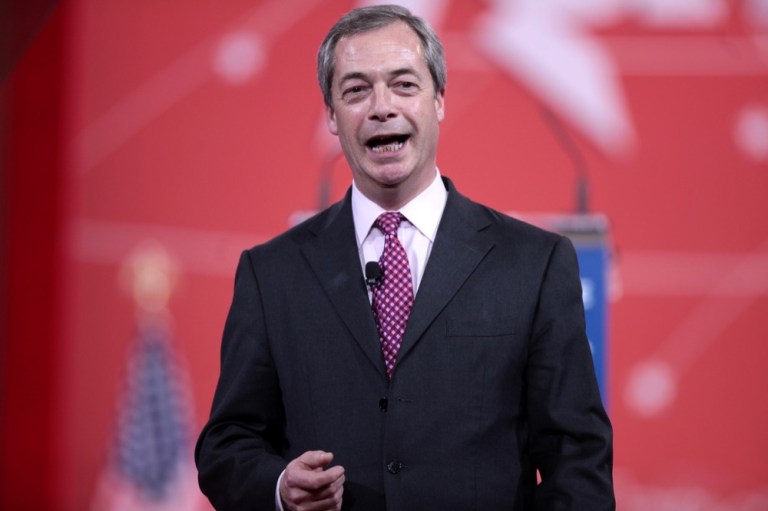 Brexit Leader Rallies the Trump Troops