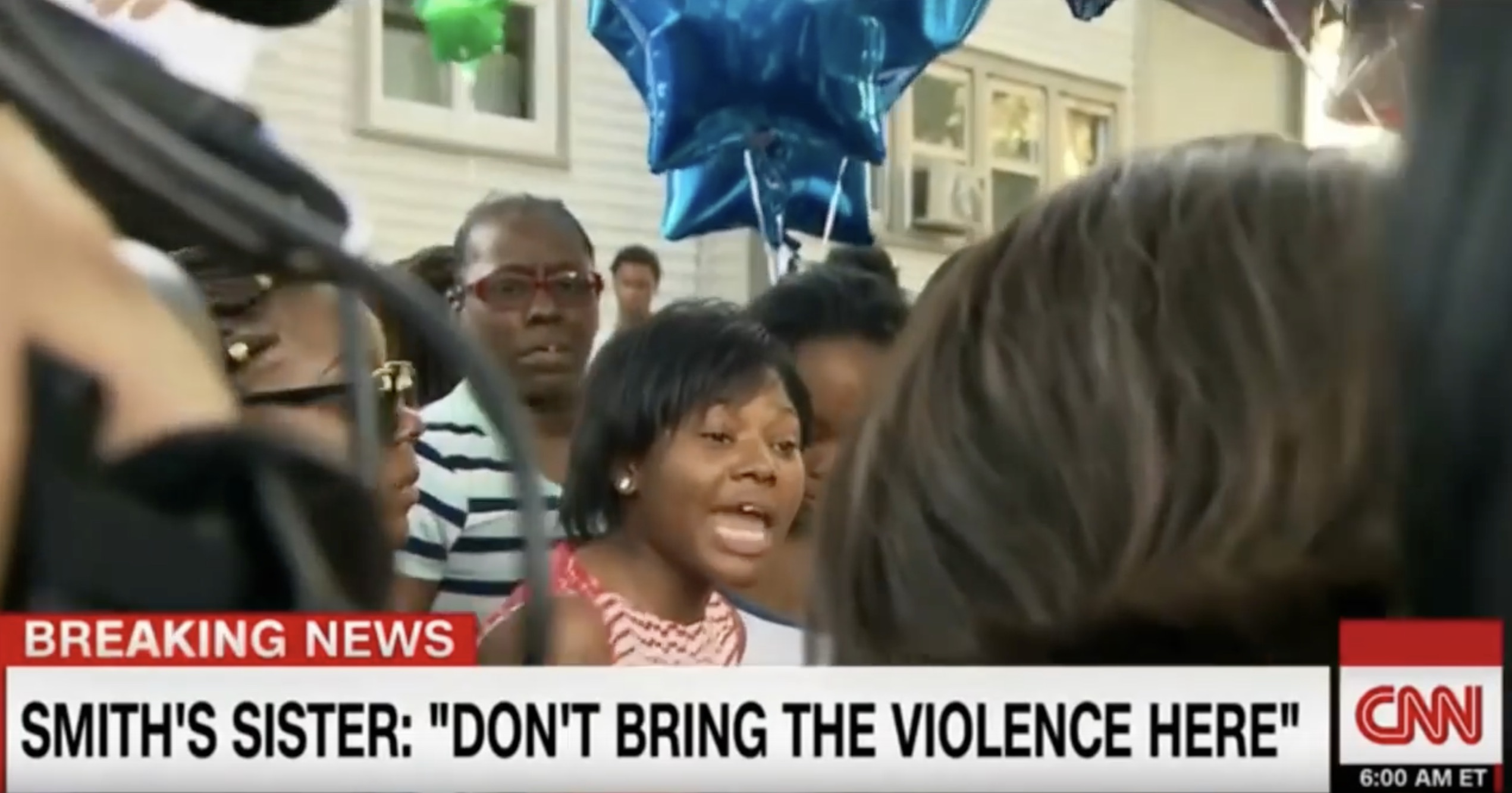 CNN scrubs report on protester ‘calling for peace’ (she called for violence)