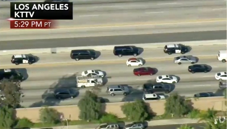 Former FBI Director James Comey could not escape the media following his termination by President Trump on Tuesday. (Twitter/Screengrab)