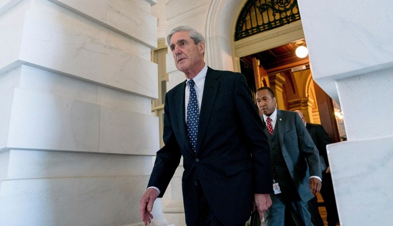 A Friday report mentions that President Trump's legal team is weighing whether to tell special counsel Robert Mueller that Trump would sit down for an interview if certain preconditions are met. (AP Photo/Andrew Harnik, File)