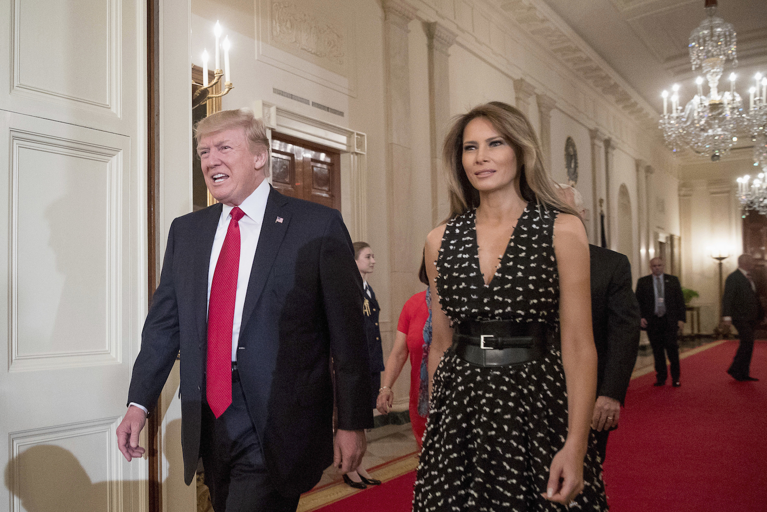 Melania Trump to join her husband on his first trip abroad as president
