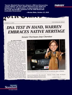 Warren Embraces Native Heritage