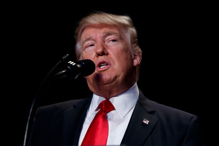 The Trump administration authorized some transactions between U.S. companies and Russia's top security agency that had been shut down by two of President Obama's executive orders. (AP Photo/Evan Vucci)