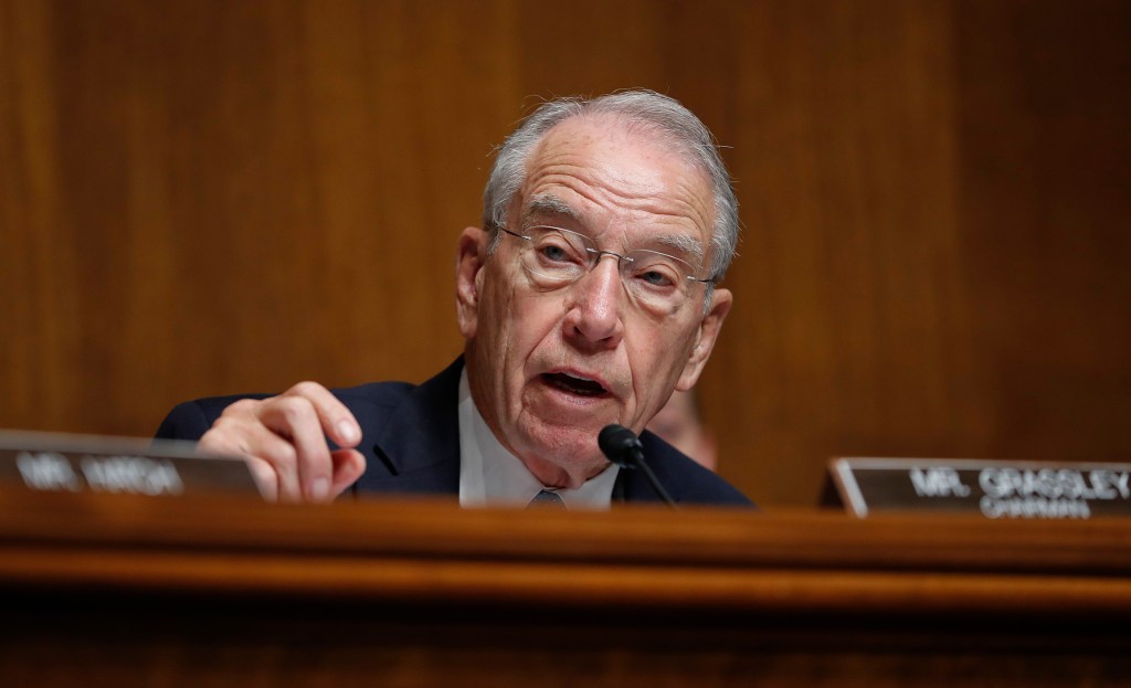 Grassley wants to know if Justice Dept. blocked Clinton Foundation probe